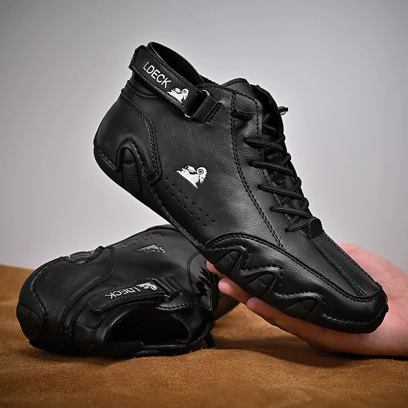 Variant image for Herren Schuhe Schwarz Elegant Orthopädisch Leder Komfortabel-8