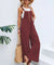 Variant image for Damen Jumpsuit Luftig Sommer Baumwolle Leinen Bequem-9