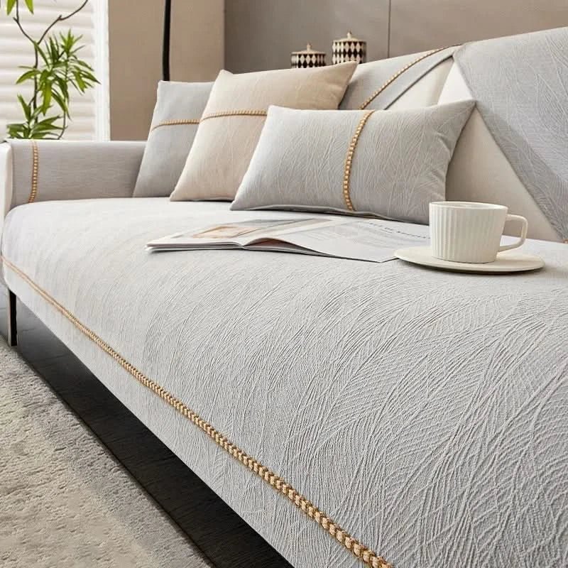 Couchabdeckung für Sofa mit rutschfester Unterseite 8
