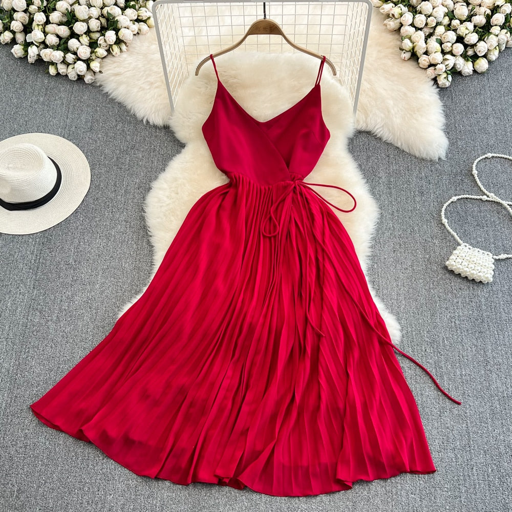 Damen A-Linien-Sonnenkleid