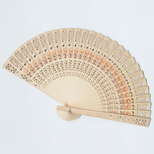 Damen-Handfächer filigran Holz dekorativ 5