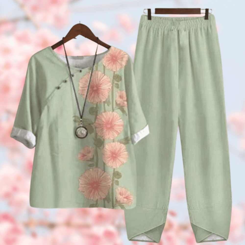 Damen-Loungewear | Bequeme Passform | Zweiteiliges Set | Zeitloser Schnitt 2