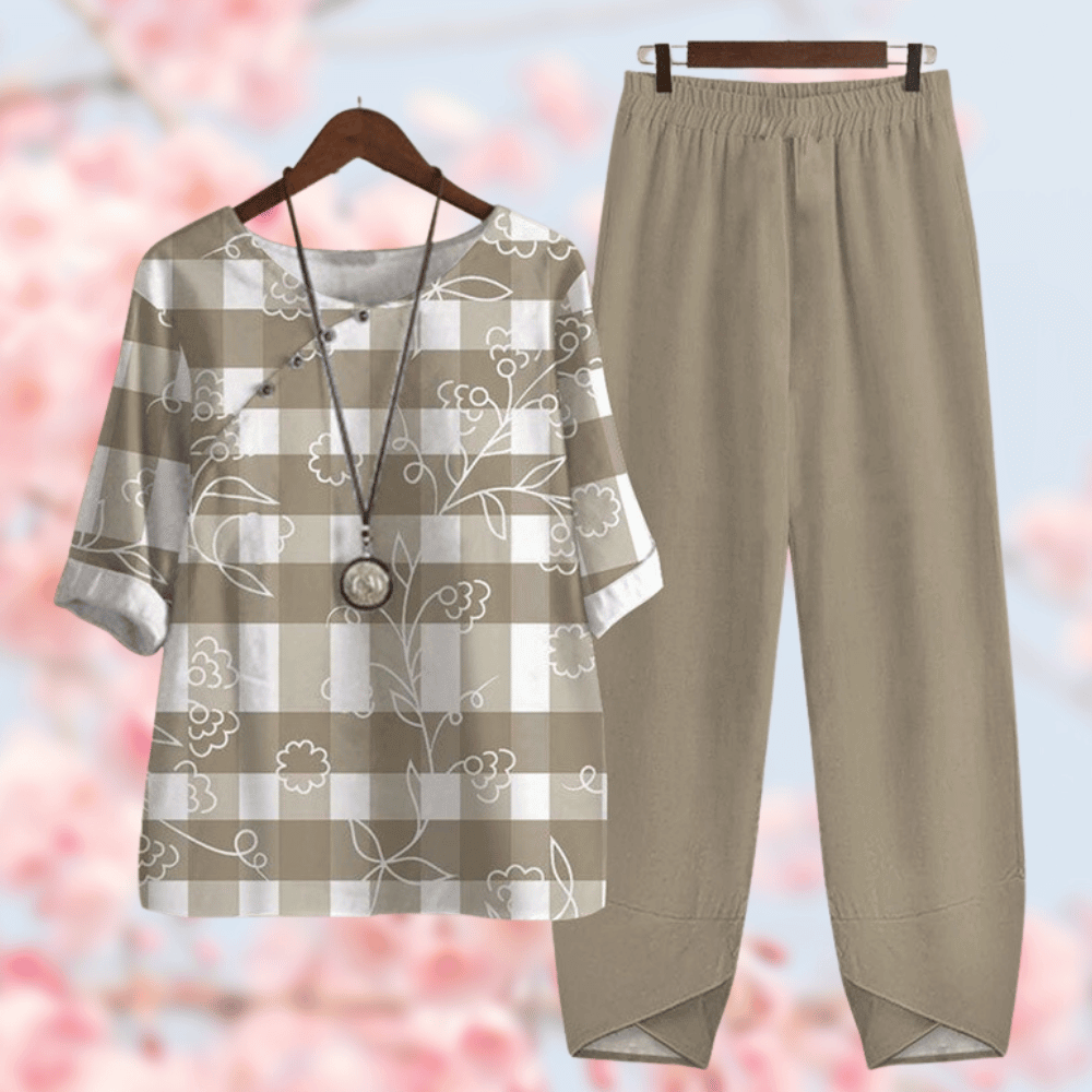 Damen-Loungewear | Bequeme Passform | Zweiteiliges Set | Zeitloser Schnitt 4