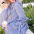 Damen Streifen Bowknot Flare Sleeve