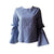 Damen Streifen Bowknot Flare Sleeve