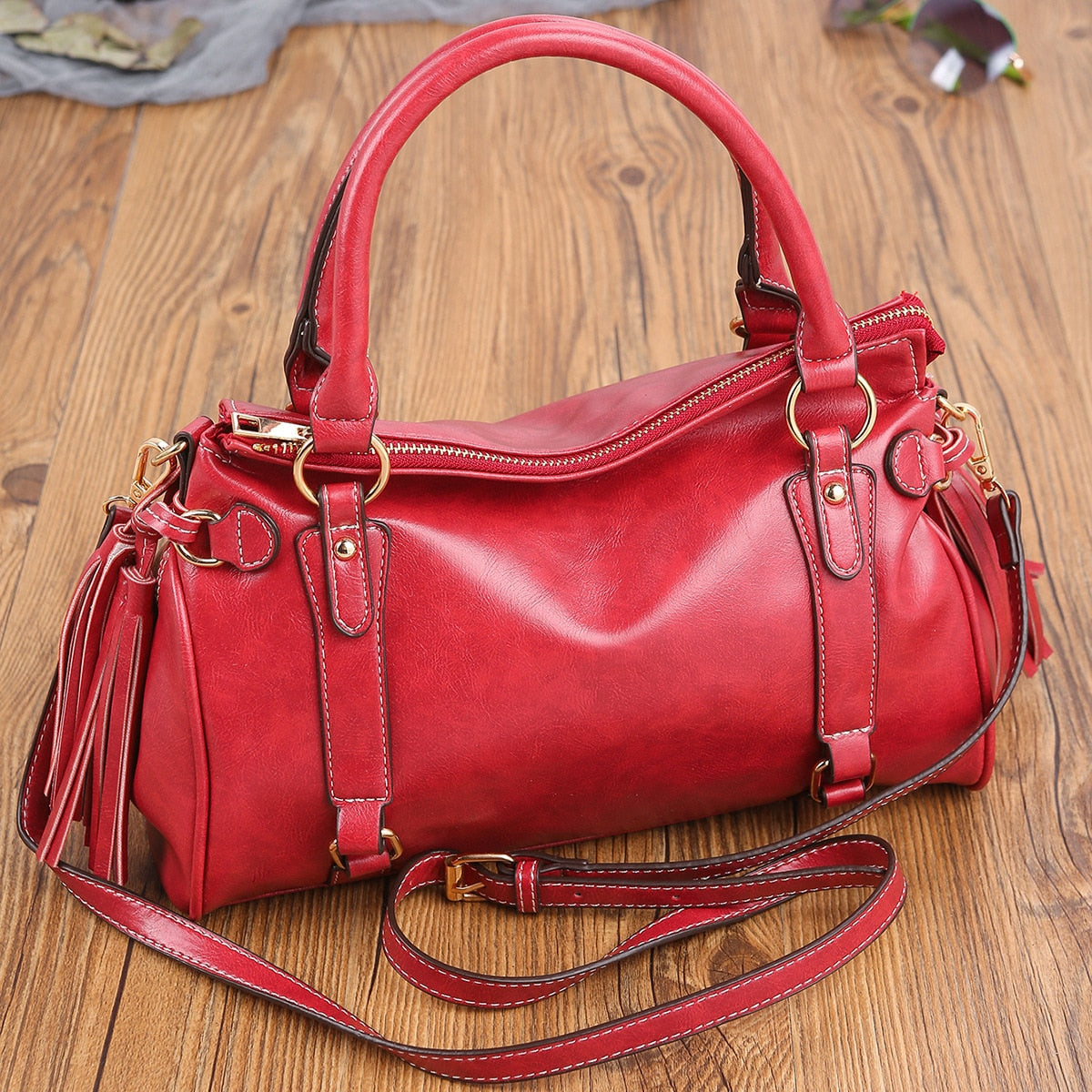 Damen-Tasche Aus Weichem Leder