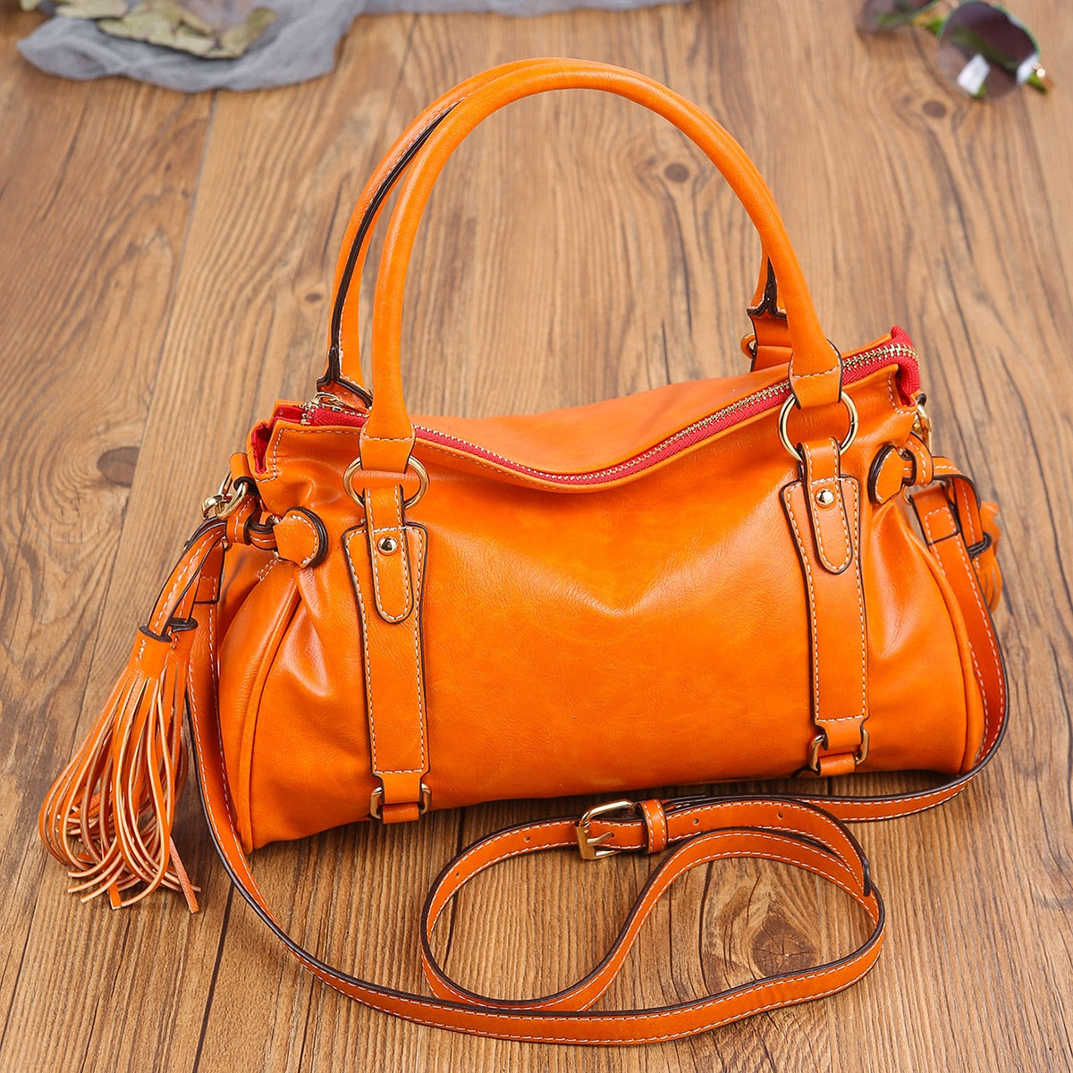 Damen-Tasche Aus Weichem Leder