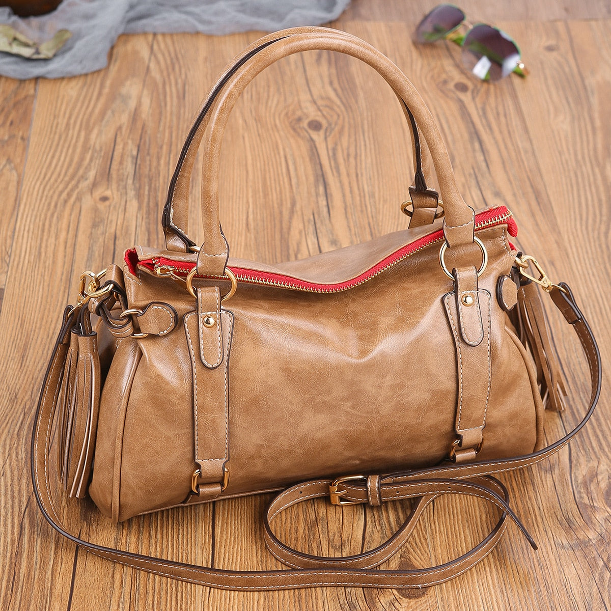 Damen-Tasche Aus Weichem Leder