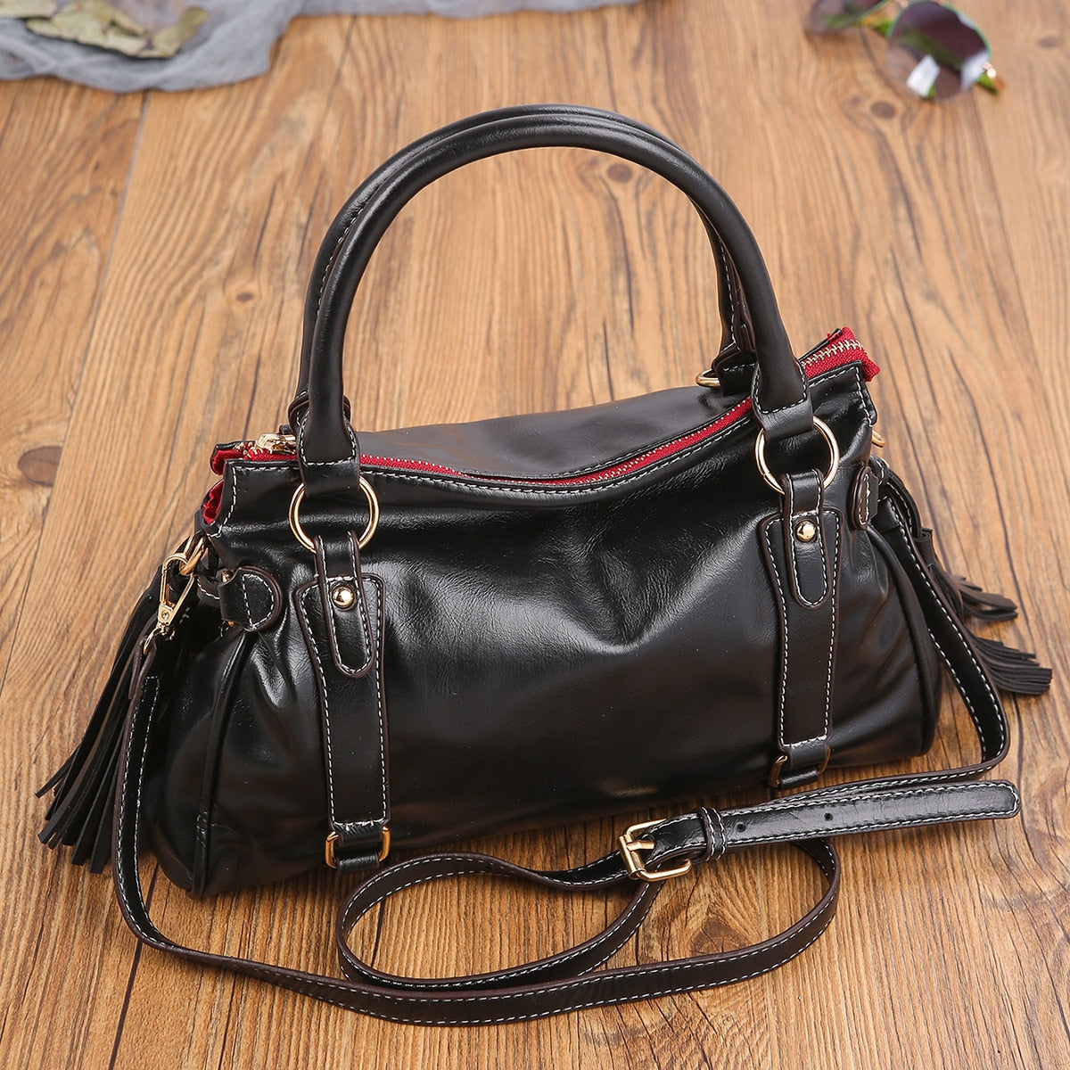Damen-Tasche Aus Weichem Leder