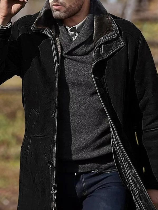 Damen 3/4 Lange Plüschjacke aus Merinowolle 5