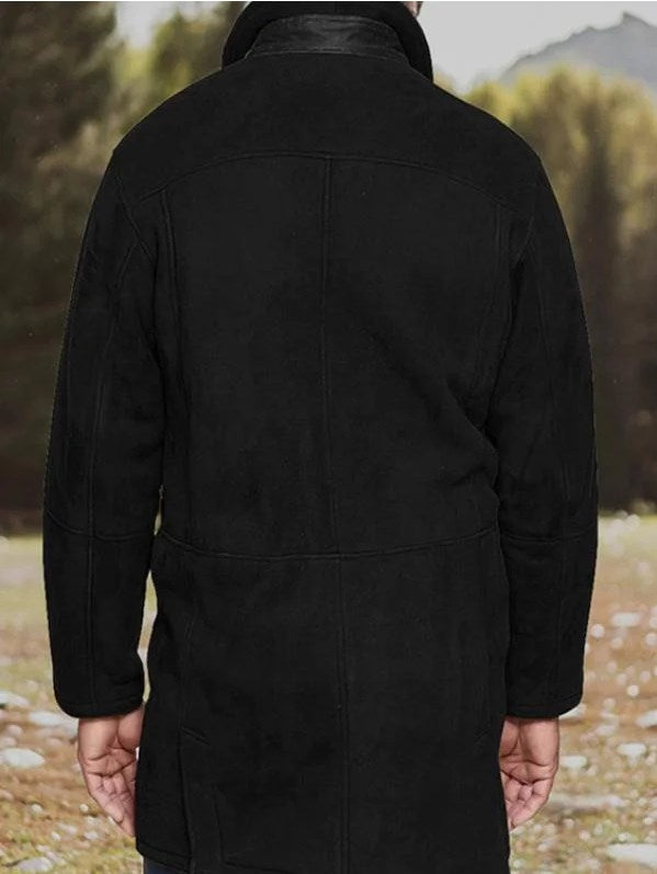 Damen 3/4 Lange Plüschjacke aus Merinowolle 7