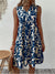 Damen A-Linien Kleid mit floralem Muster für den Sommer 1