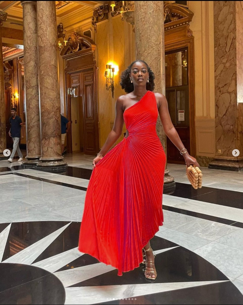 Damen Abendkleid Elegante Stil Hochwertige Stoffe 9