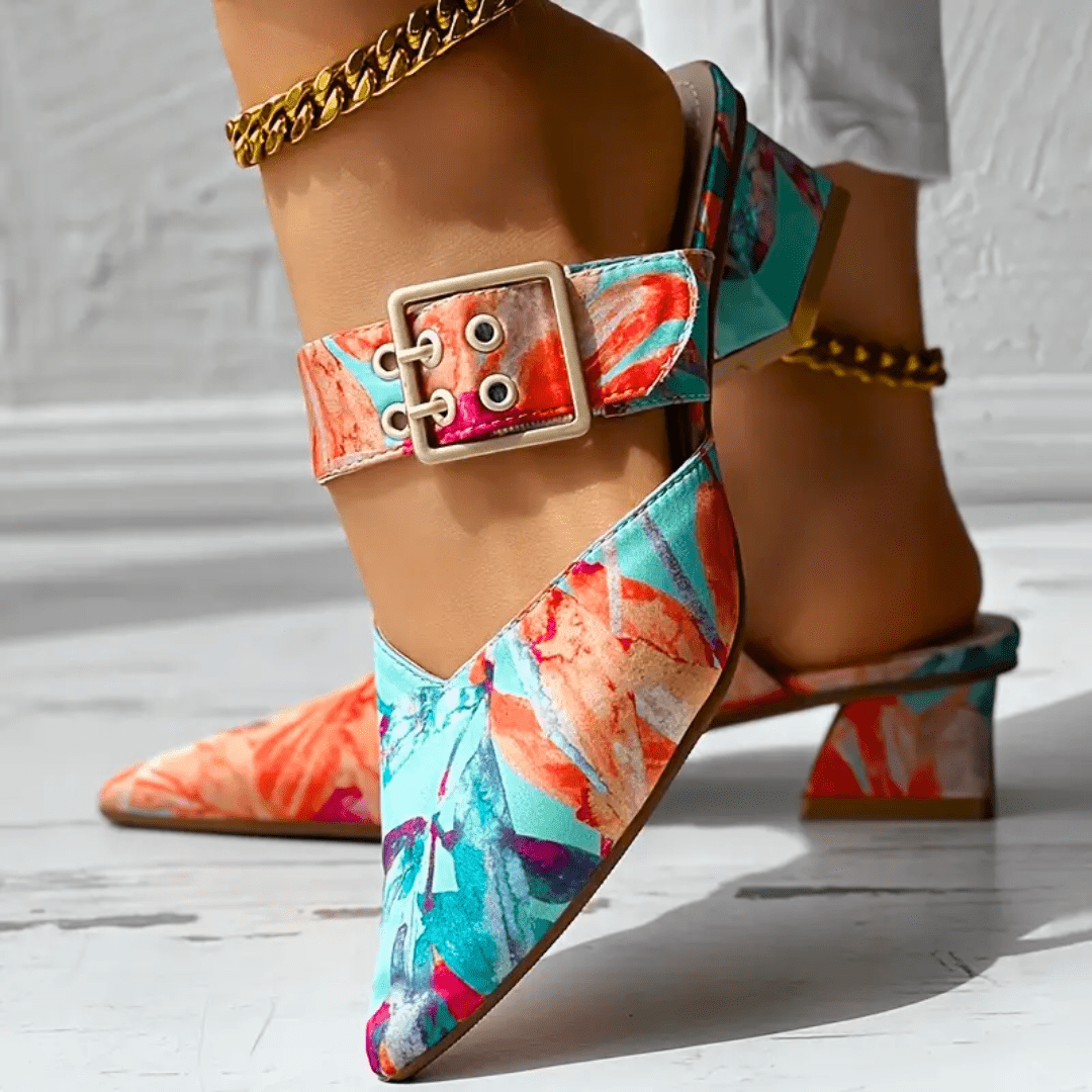 Damen Absatzschuhe Komfort Leder Stilvoll 1