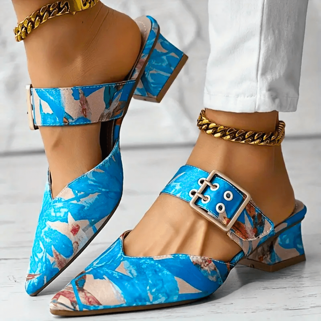 Damen Absatzschuhe Komfort Leder Stilvoll 2