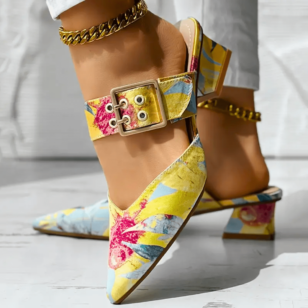 Damen Absatzschuhe Komfort Leder Stilvoll 3