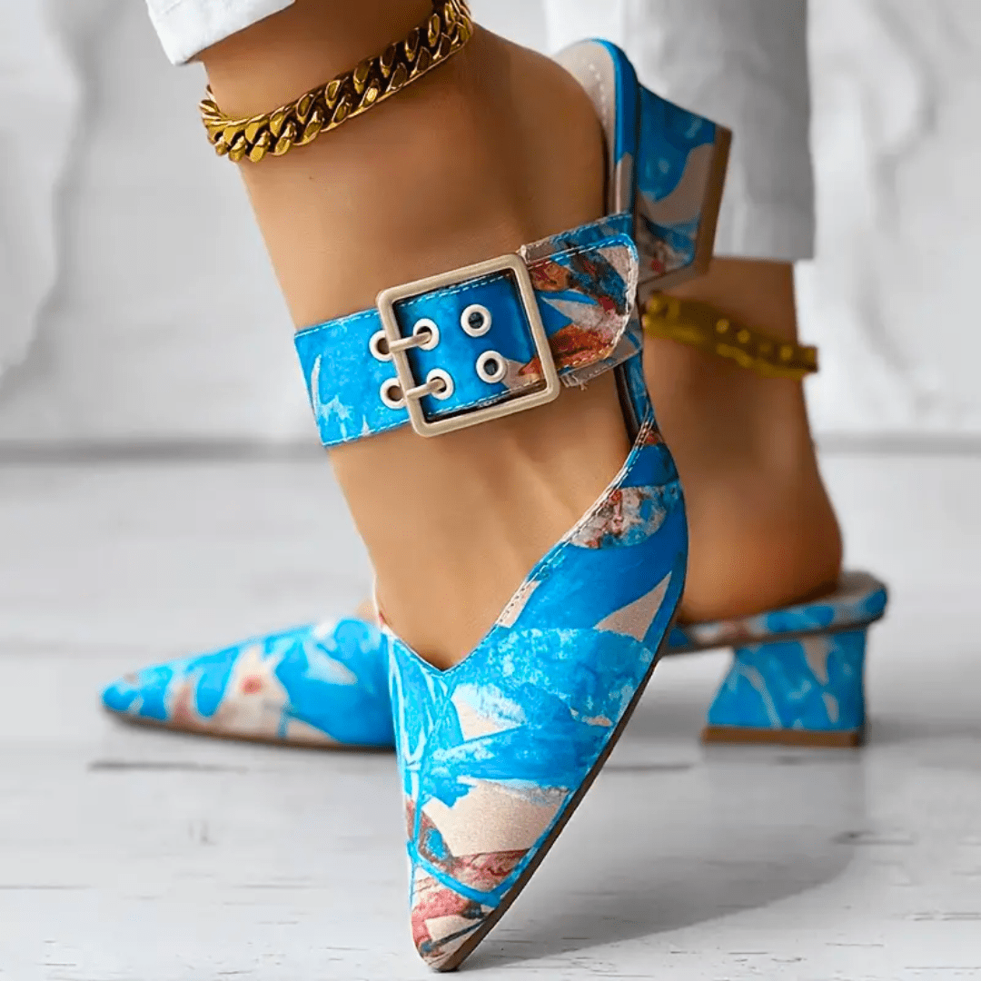 Damen Absatzschuhe Komfort Leder Stilvoll 5