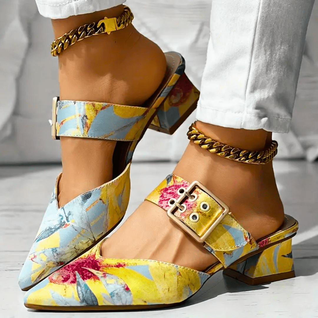 Damen Absatzschuhe Komfort Leder Stilvoll 6