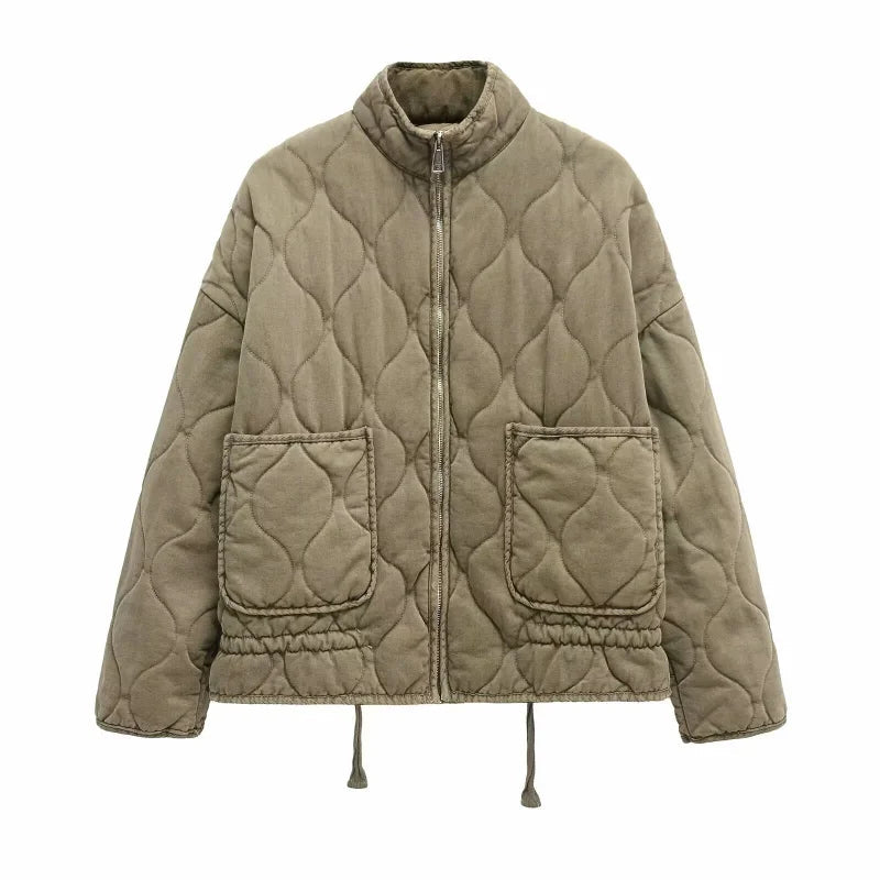Damen Alltag Jacke mit Taschen-Details 2