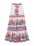Damen Badeanzug mit Rock und Blumenmuster 9