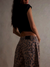 Damen Barrel Jeans Leopardenmuster Weit geschnitten 3
