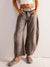 Damen Barrel Jeans Leopardenmuster Weit geschnitten 6
