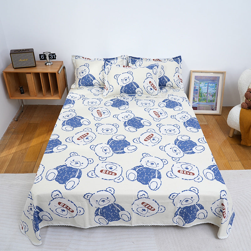 Damen Bettwäsche-Set Modernes Karomuster 5