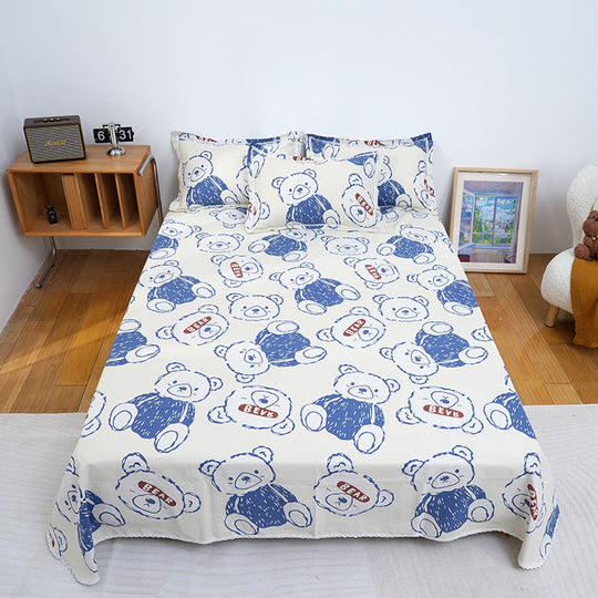 Damen Bettwäsche-Set Modernes Karomuster 5