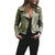 Damen Bikerjacke Wildleder Asymmetrischer Reißverschluss 0