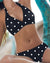 Damen Bikini Modern mit Blumenmuster und Polka-Dots 1