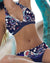 Damen Bikini Modern mit Blumenmuster und Polka-Dots 3