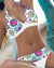 Damen Bikini Modern mit Blumenmuster und Polka-Dots 4