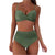 Damen Bikini Set Hochtailliert Modern Dehnbares Material 0