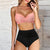 Damen Bikini Set Hochtailliert Modern Dehnbares Material 3