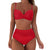 Damen Bikini Set Hochtailliert Modern Dehnbares Material 6