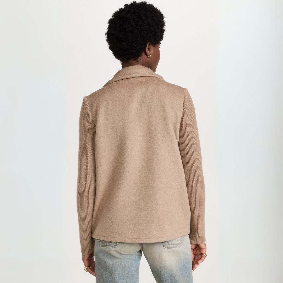 Damen Blazer Mantel Strickdesign Baumwollmischung 2