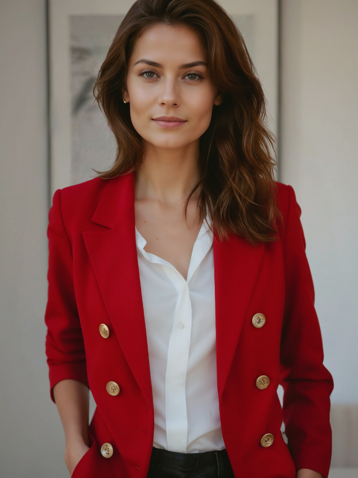 Damen Blazer Maßgeschneidert Vielseitig 6