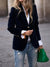 Damen Blazer Samt mit goldenen Knopfdetails 2