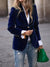 Damen Blazer Samt mit goldenen Knopfdetails 3