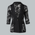 Damen Blazer Tailliert Spitze Leicht Polyester-Viskose-Mischung 3