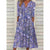 Damen Blumenkleid Modernes Design Leichter Stoff 2