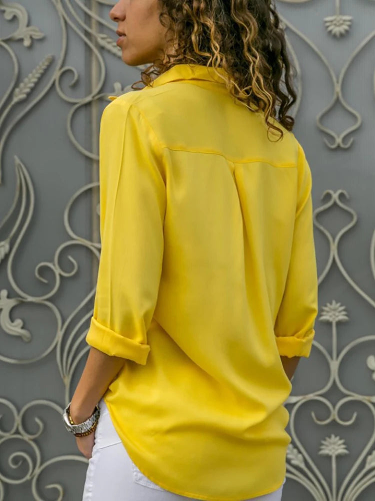Damen Bluse Elegantes Design Vielseitig 3