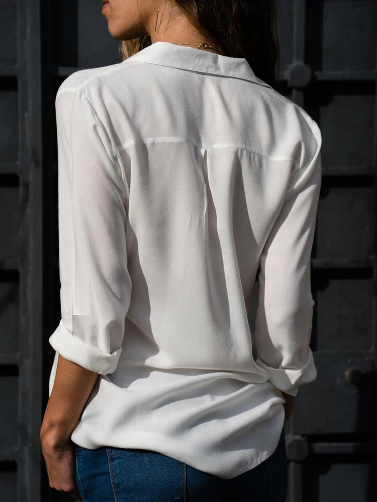 Damen Bluse Elegantes Design Vielseitig 4