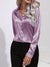 Damen Bluse Satin Chic Herbststil 10