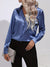 Damen Bluse Satin Chic Herbststil 3