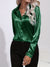 Damen Bluse Satin Chic Herbststil 9