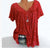 Damen Bluse V-Ausschnitt Kurzarm Leicht 10