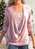 Damen Bluse mit Gedrapeierter Halslinie und Pailletten-Details 5