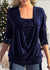 Damen Bluse mit Gedrapeierter Halslinie und Pailletten-Details 6