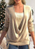 Damen Bluse mit Gedrapeierter Halslinie und Pailletten-Details 8